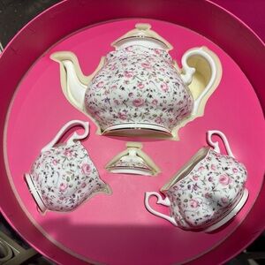 Royal Albert Pink and Cream Floral Tea Set